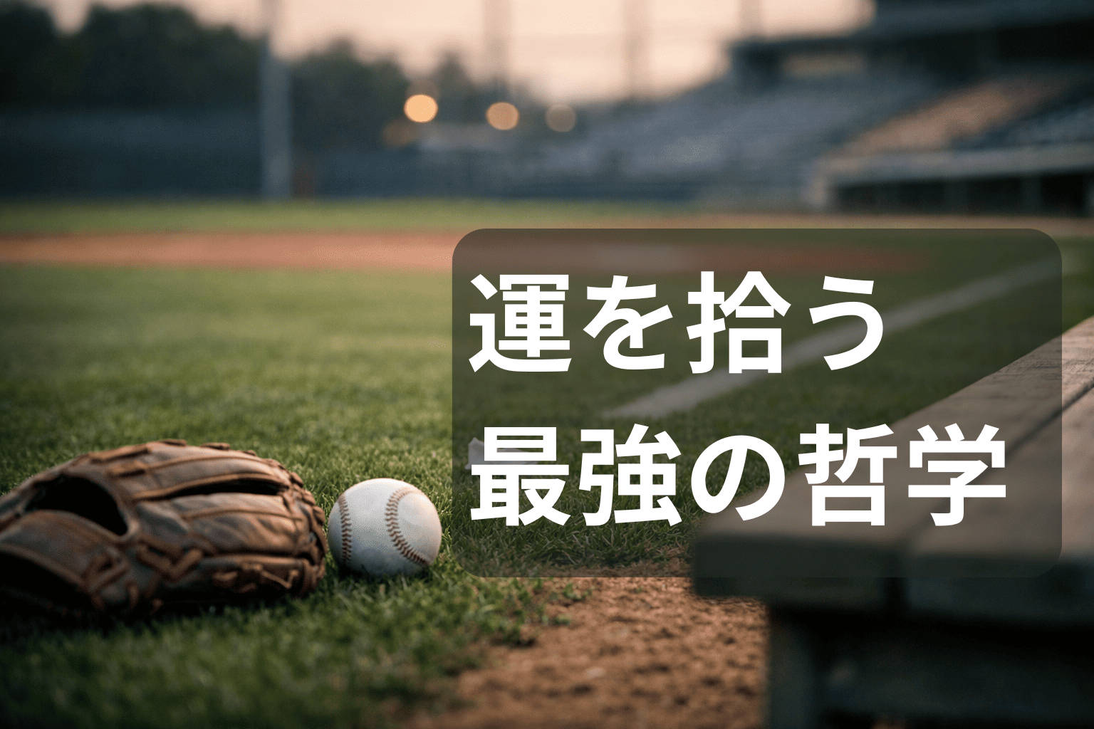 大谷の運を拾う最強の哲学